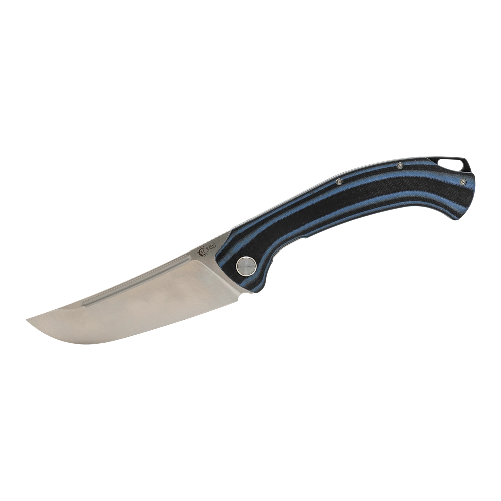 Нож складной МС "Узбекский" сталь AUS-10, рук.G10 (черно-синяя). Фото №2