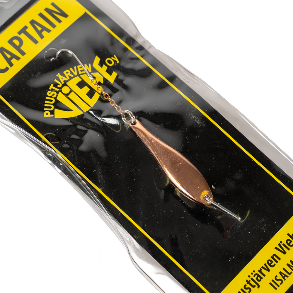 Блесна Puustjarven Captain 38мм, 5гр, цвет (Hop/Kup) цепочка-крючок. Фото №3