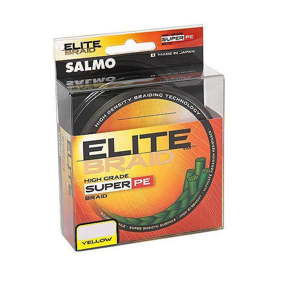 Шнур плетеный Salmo Elite Braid 0,17мм/91м 9,8кг Желтый. Фото №2