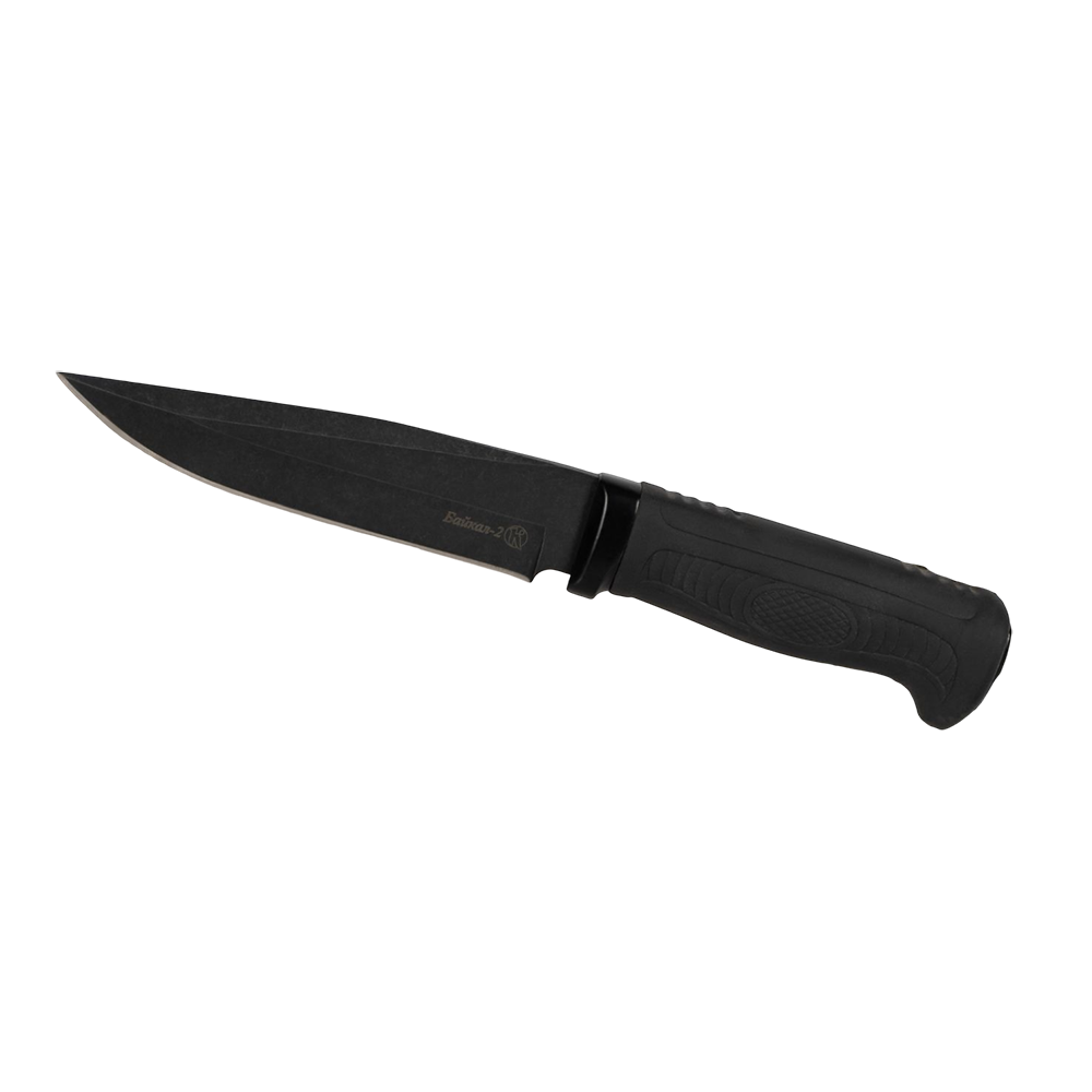 Нож Байкал-2 черный, эласт.. Фото №2