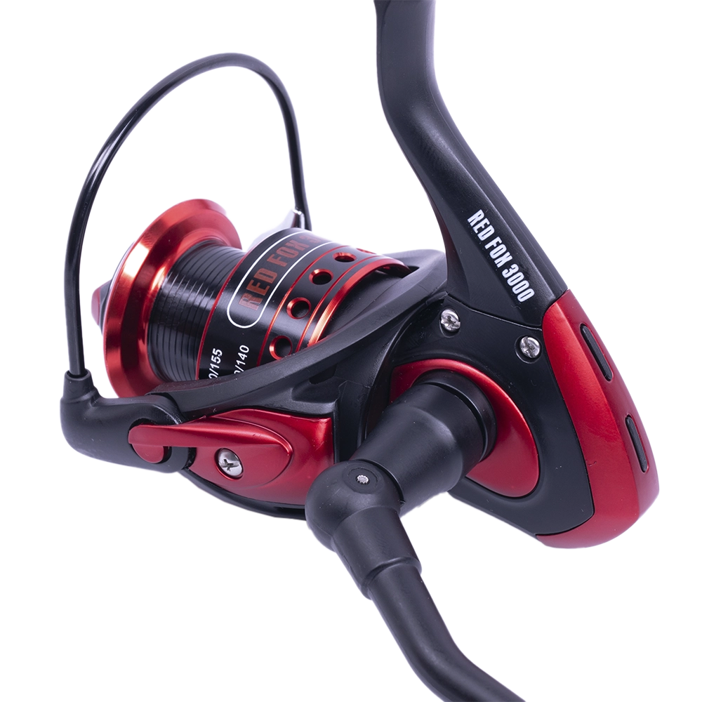 Катушка Inquisitor Red Fox 3000 (Красная 5.1:1,9+1 подшипников+шпуля). Фото №2