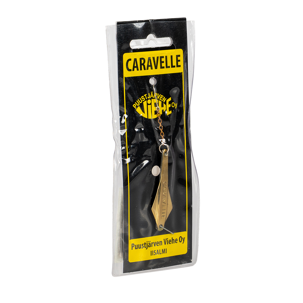 Блесна Puustjarven Caravelle 50мм, 5гр, цвет (Hop/Mes) цепочка-крючок. Фото №2