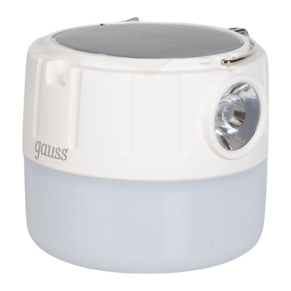 Фонарь кемпинговый Gauss модель GFL005 11W 410lm Li-ion 1200mAh Solar LED 1/10/60. Фото №2