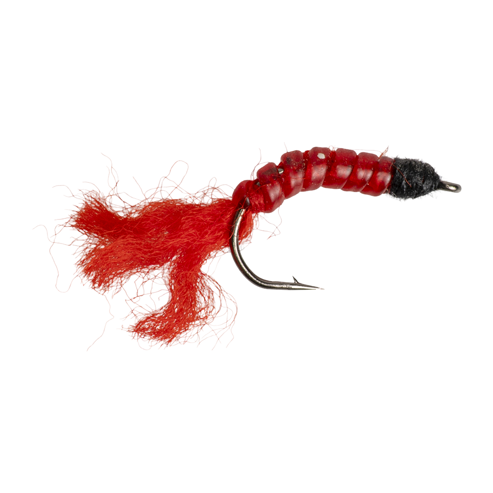 Мормышка "Bloodworm (мотыль)", #10 (25шт.). Фото №1