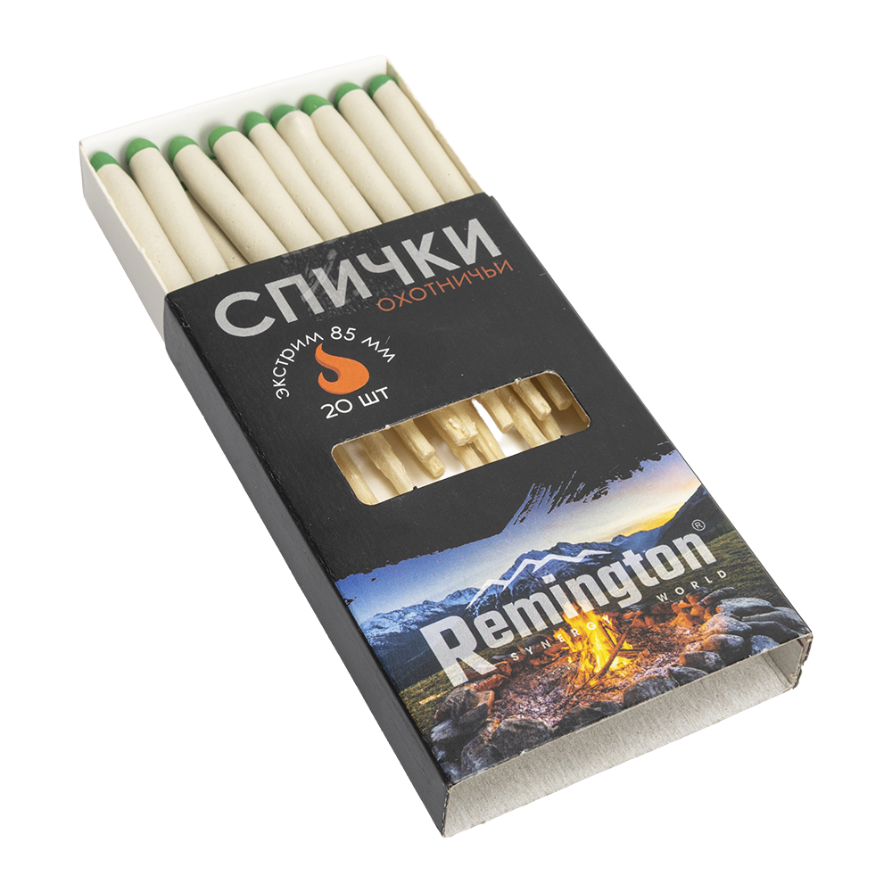 Спички Remington SW охотничьи (экстрим) 85 мм. Фото №2 Спички Remington SW охотничьи (экстрим) 85 мм. Фото №2