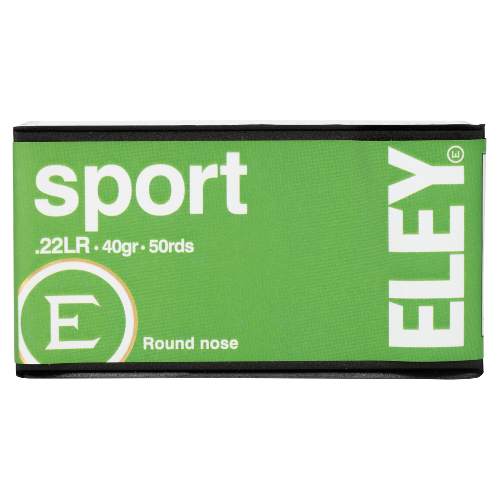 Патрон нарезной ELEY кал. 22 LR Sport Eley 2,59 гр. 40 grn. (в пачке 50 шт.) (в коробке 5000 шт). Фото №1