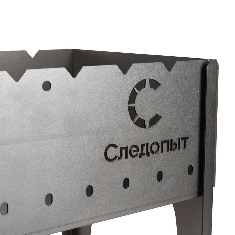 Мангал "Следопыт" складной, 490х310х370 мм, толщина 2 мм, без шампуров, в сумке. Фото №2