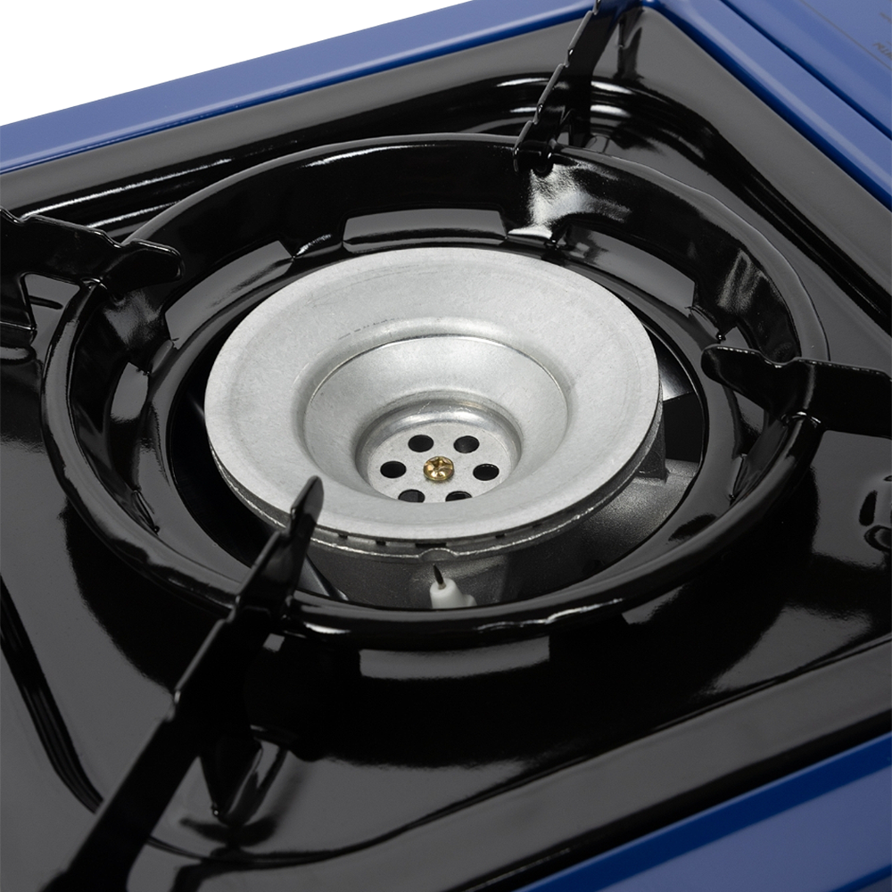 Плита газовая портативная в кейсе с переходником и подогревом баллона (HS-BDZ-168C-P) Helios. Фото №4