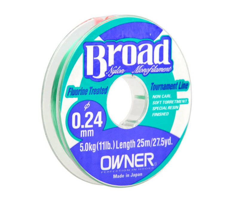 Леска Owner Broad 25м 0,24мм. Фото №1