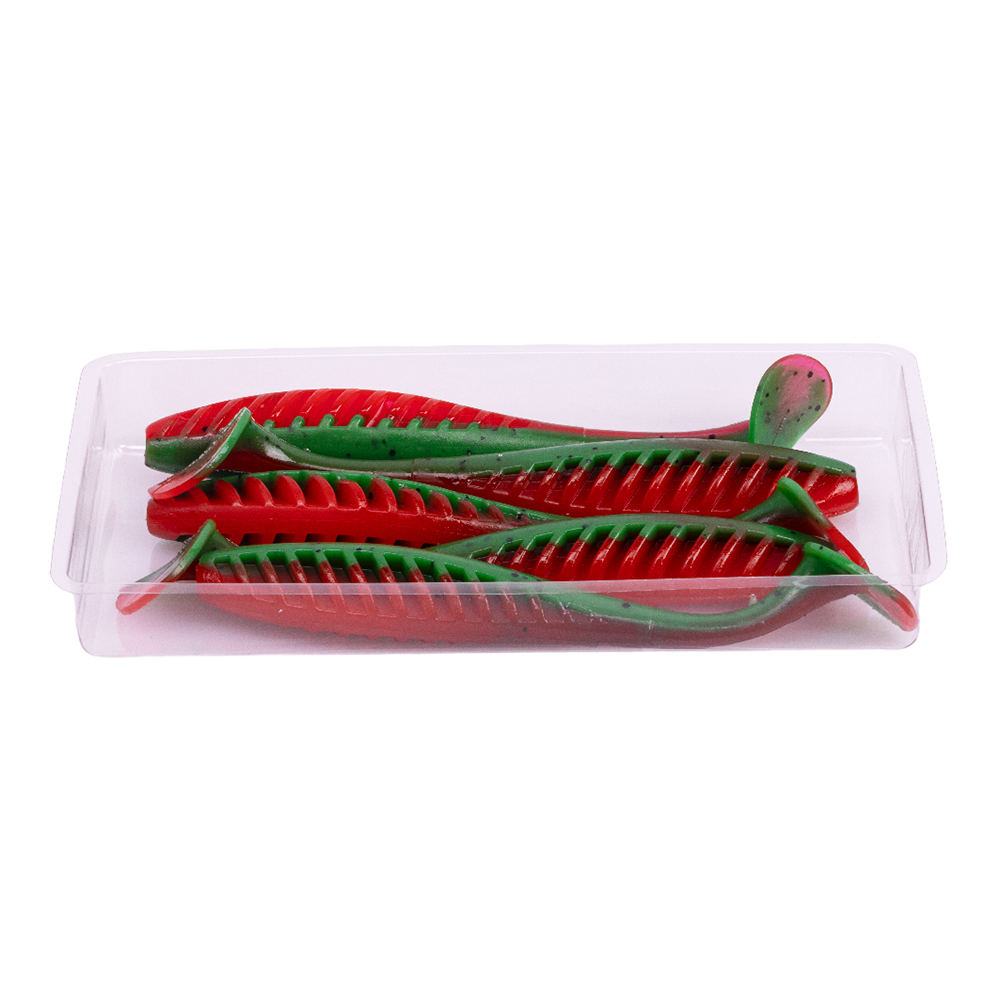 Силиконовая приманка FORMAT PIONEER 100mm, цвет F17n, (5шт). Фото №4