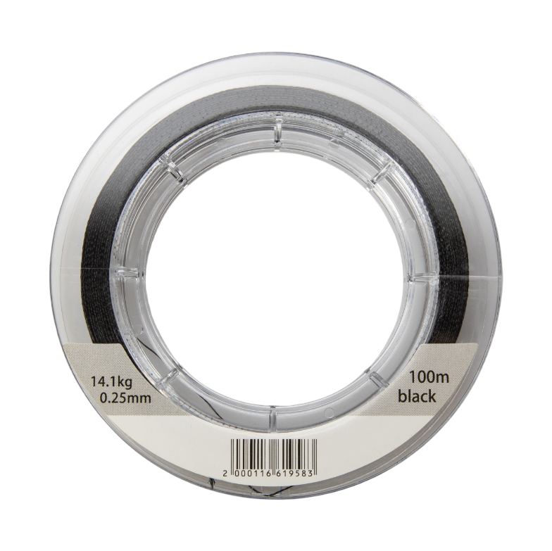 Плетенный шнур Ayashi PRO BRAID-X4 (black) d-0,25mm (100м). Фото №2