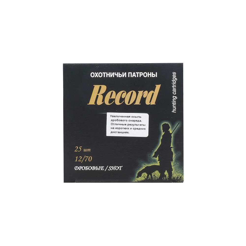 Патрон Рекорд 12/70 №000 повышенная осыпь (в пачке 25 шт.) (в коробке 250 шт.). Фото №3