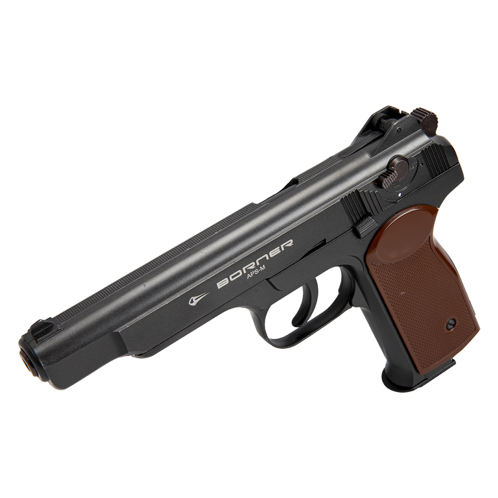 Пистолет пневматический BORNER APS-M Black, калибр 4,5 мм (металл)/BBs    . Фото №4