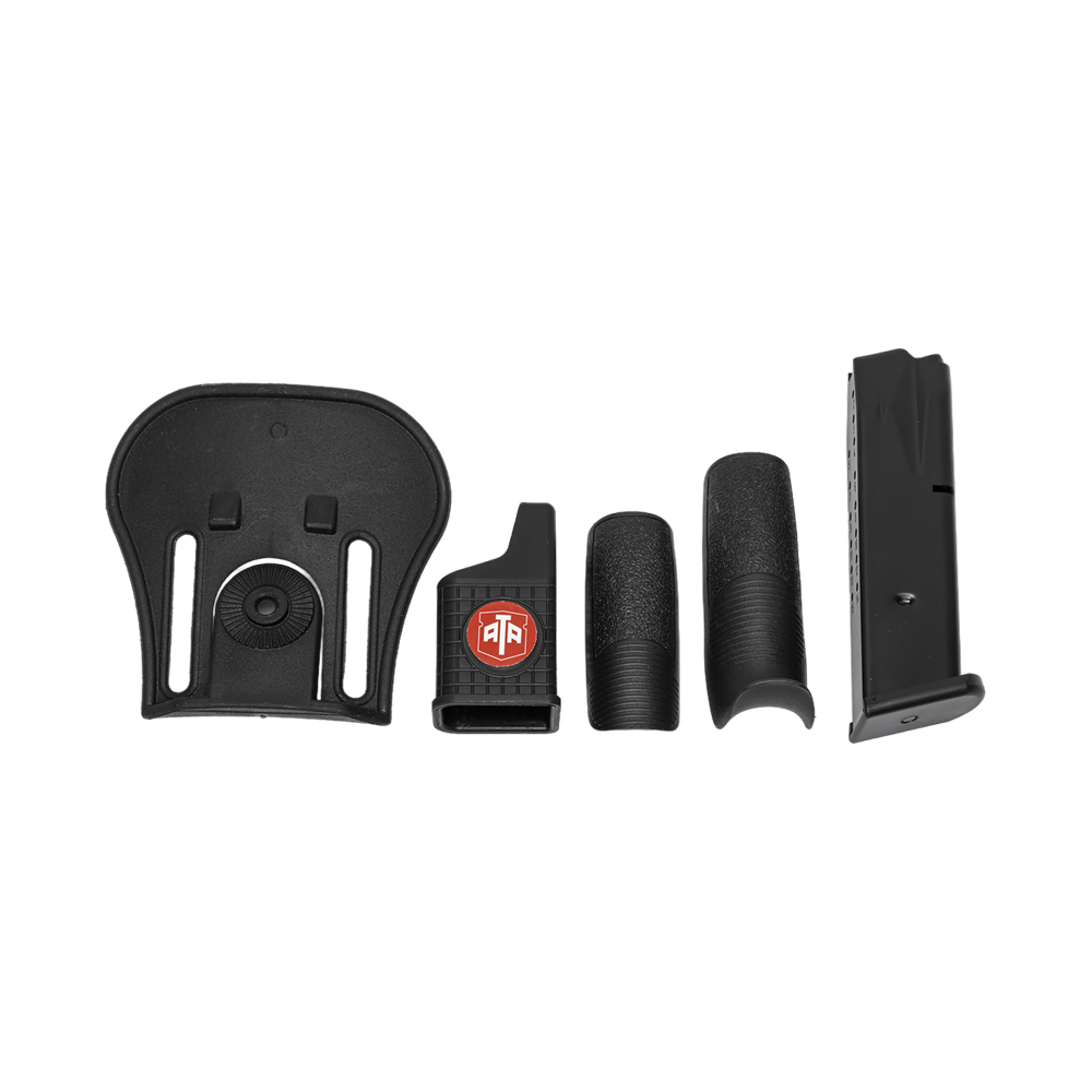 Пистолет АТА9 калибр 9*19 мм, FDE, черный затвор, серая рамка. Фото №11