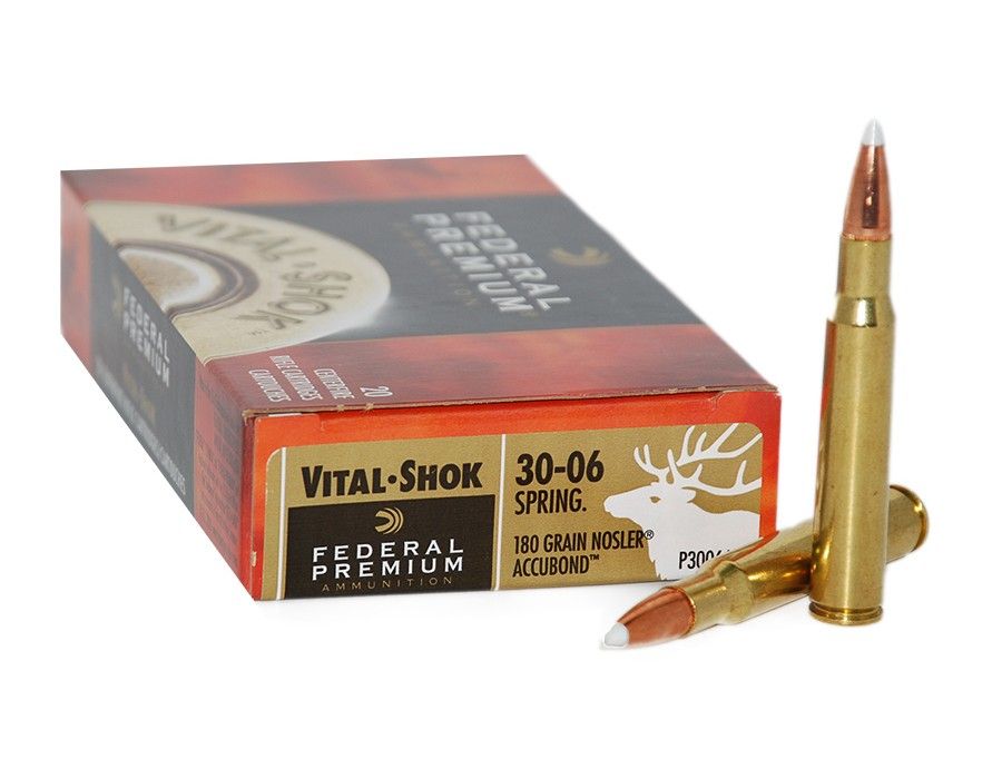 Патрон нарезной FEDERAL калибр 30-06 SPRG Nosler Accubond 180 grn. (в пачке 20 шт.). Фото №2