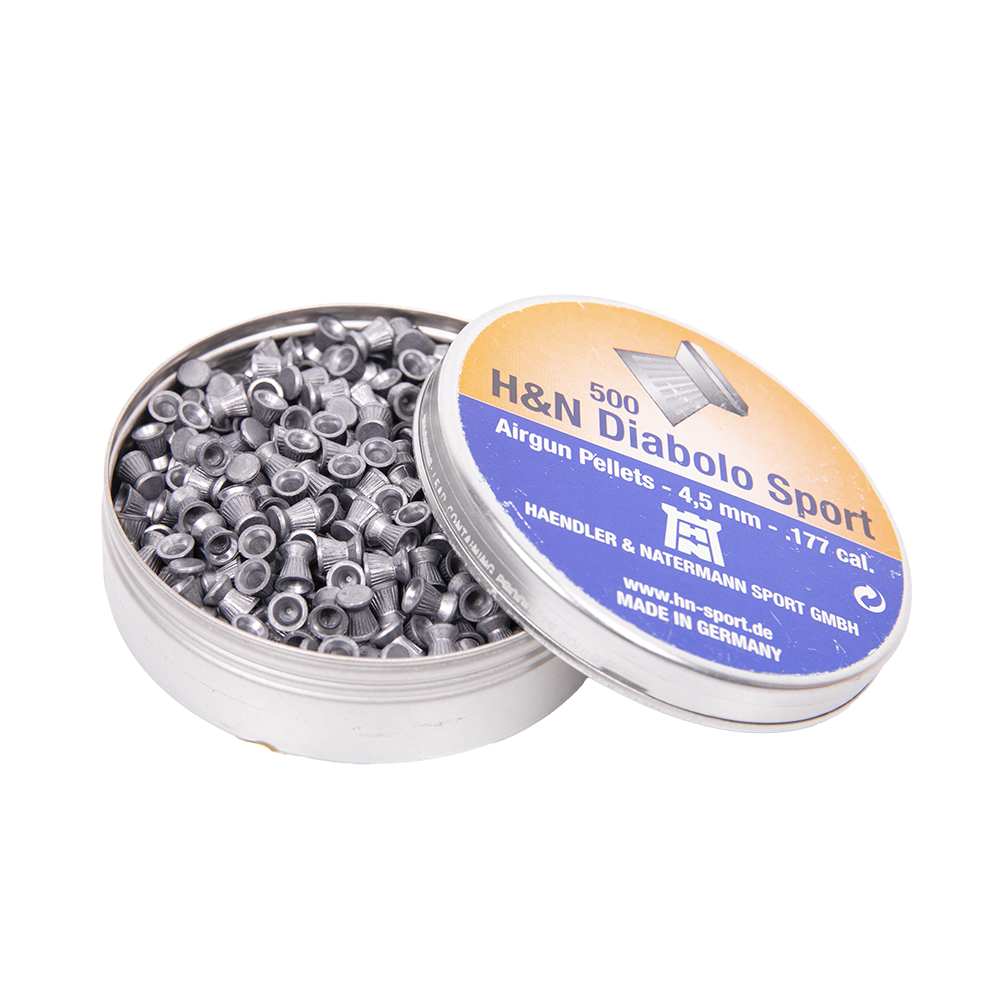 Пуля пневматическая "H&N Diabolo Sport", насеч., 4,5 мм., 8,18 гран. (500 шт.). Фото №2 Пуля пневматическая "H&N Diabolo Sport", насеч., 4,5 мм., 8,18 гран. (500 шт.). Фото №2