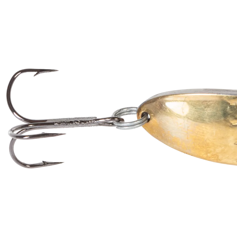 Блесна ЖОР Ятаган 65мм, 13гр, цвет (латунь/нейзильбер) тройник. Фото №3