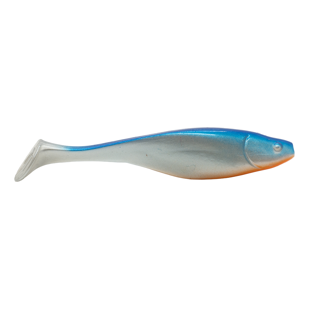 Приманка силиконовая Narval Commander Shad 120мм, (4шт. упак.) цвет (#001) Blue Back Shiner. Фото №1