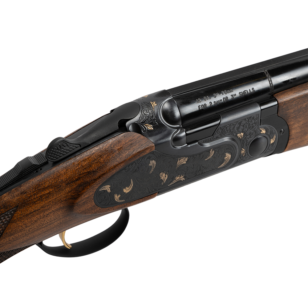 Ружье ATA SP Avangarde Black (сталь, черная колодка с цветочной гравировкой), 12/76,660мм, орех класс 2, кейс. Фото №9 Ружье ATA SP Avangarde Black (сталь, черная колодка с цветочной гравировкой), 12/76,660мм, орех класс 2, кейс. Фото №9