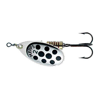 Блесна Mepps Aglia PTS 1 silver/black dots . Фото №1