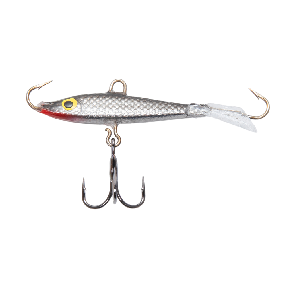 Балансир Kuusamo Tasapaino 50мм, 7гр, цвет (BL/R/Silver) с тройником. Фото №2 Балансир Kuusamo Tasapaino 50мм, 7гр, цвет (BL/R/Silver) с тройником. Фото №2