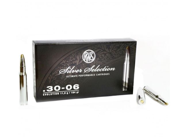 Патрон нарезной RWS калибр 30-06 SPRG DN EVO Silver Selection 11,9гр. (в пачке 20 шт.). Фото №2 Патрон нарезной RWS калибр 30-06 SPRG DN EVO Silver Selection 11,9гр. (в пачке 20 шт.). Фото №2