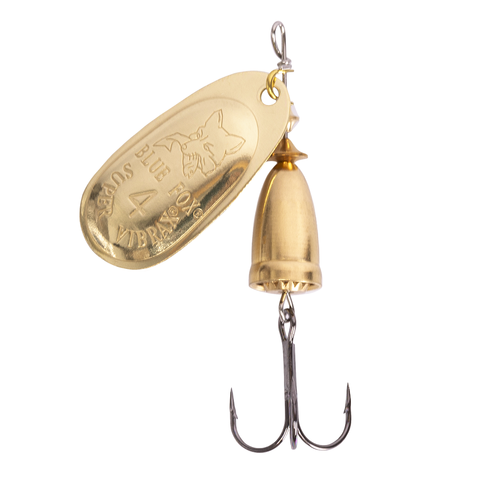 Блесна вращающаяся Blue Fox Vibrax Original №4, 10гр, цвет (G) золото. Фото №1