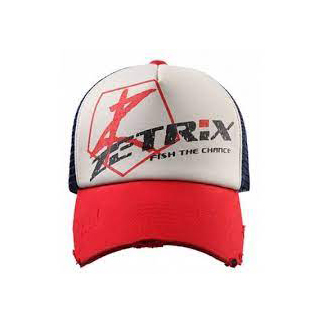 Бейсболка Zetrix Cap ZC-1602 Red Beak, Nany Mesh (синяя сетка-красный козырек). Фото №1