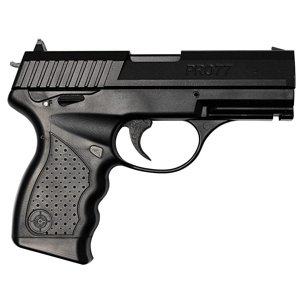 Пистолет пневматический Crosman PRO77 Kit (blowback, пули+очки+2баллончика), калибр 4,5 мм. Фото №2