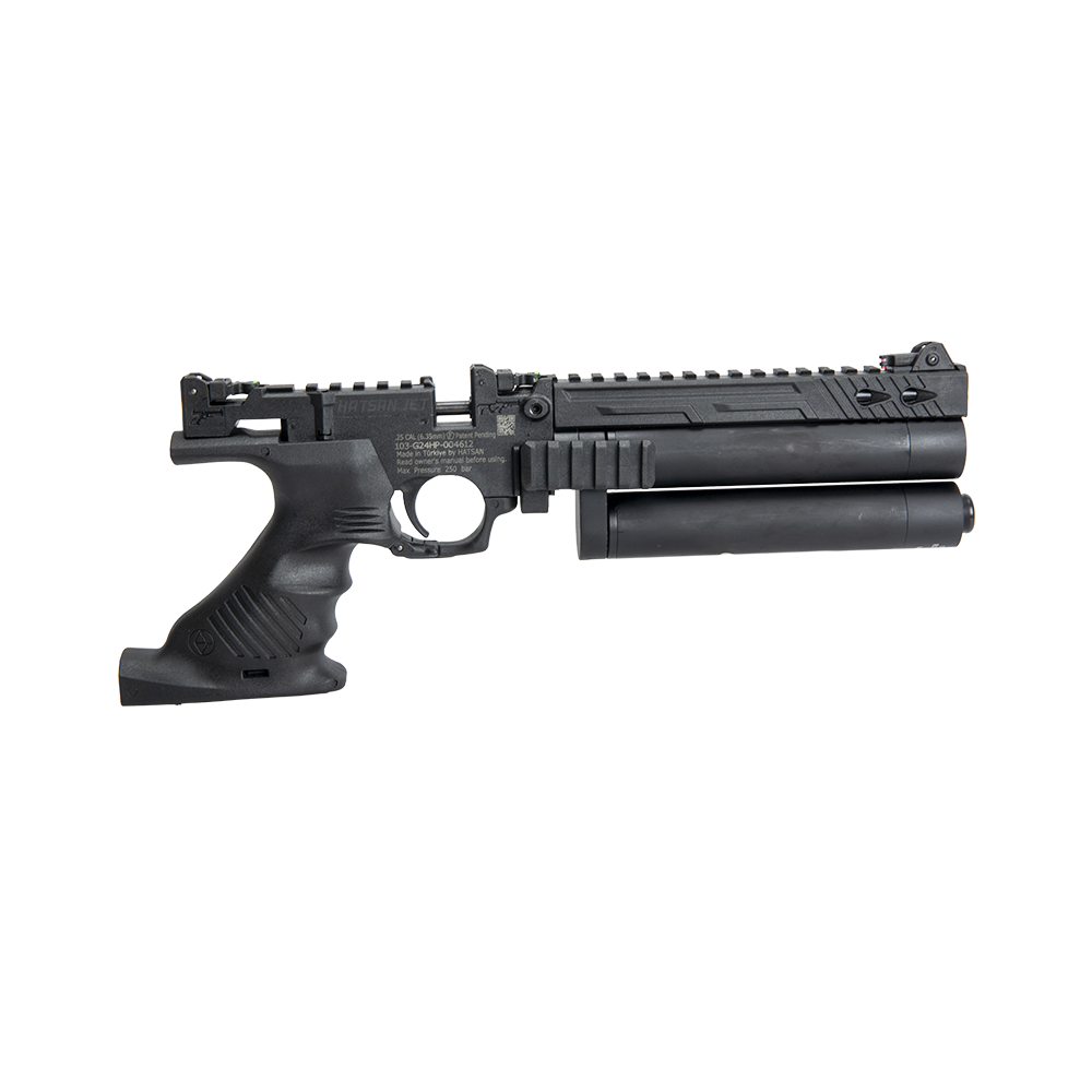 Пистолет пневматический Hatsan JET 2, калибр 6,35, 3 Дж (РСР, пластик, 2 баллона). Фото №1 Пистолет пневматический Hatsan JET 2, калибр 6,35, 3 Дж (РСР, пластик, 2 баллона). Фото №1