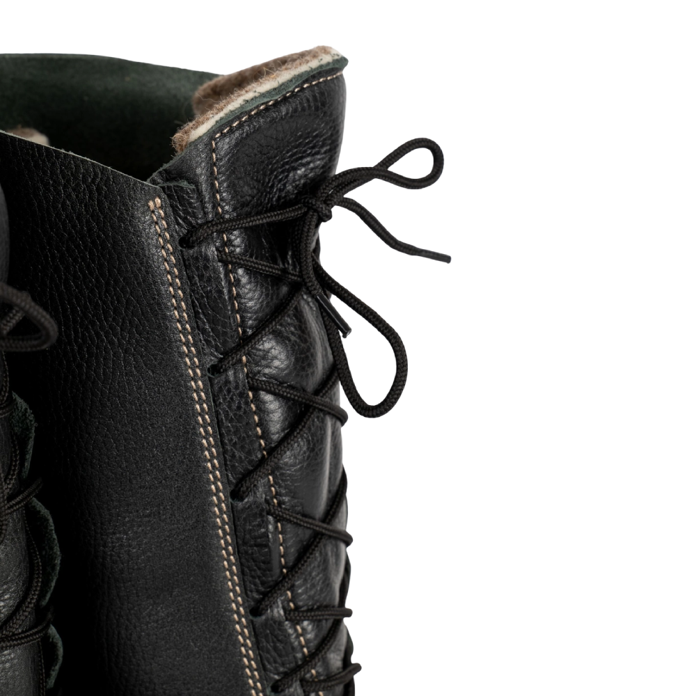 Ичиги ПОСКРЯКОВ (нат.кожа, со шнурками) черные р. 41. Фото №7