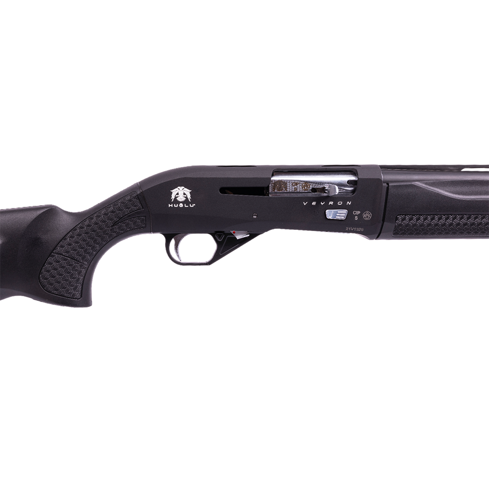 Ружье HUGLU VEYRON SYNTHETIC BLACK , 4+1, калибр 12x76, 710мм, 5 см.ч., ключ, кейс. Фото №2