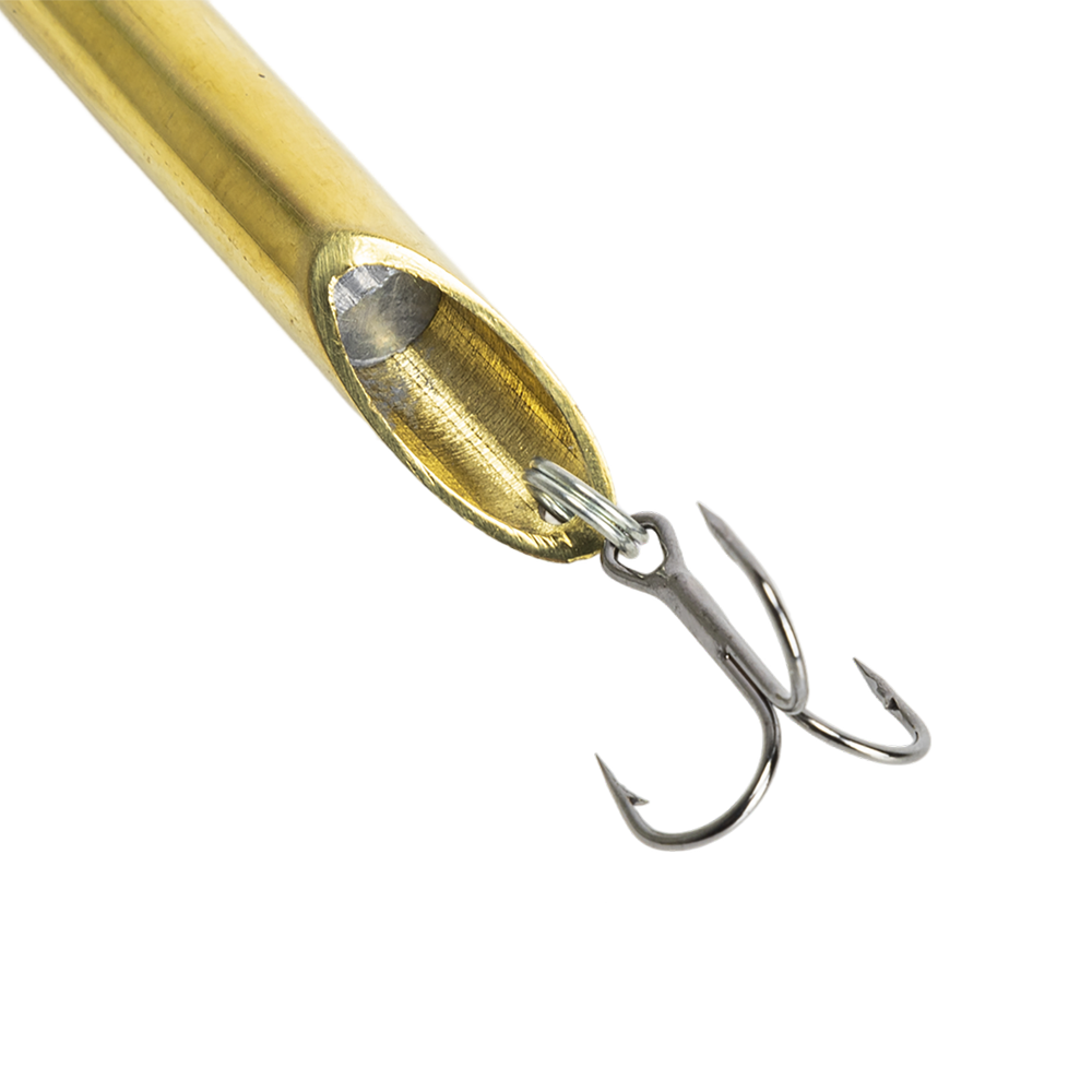 Блесна ЖОР Пилькер трубка шумелка латунь d10мм, 25гр. Фото №3