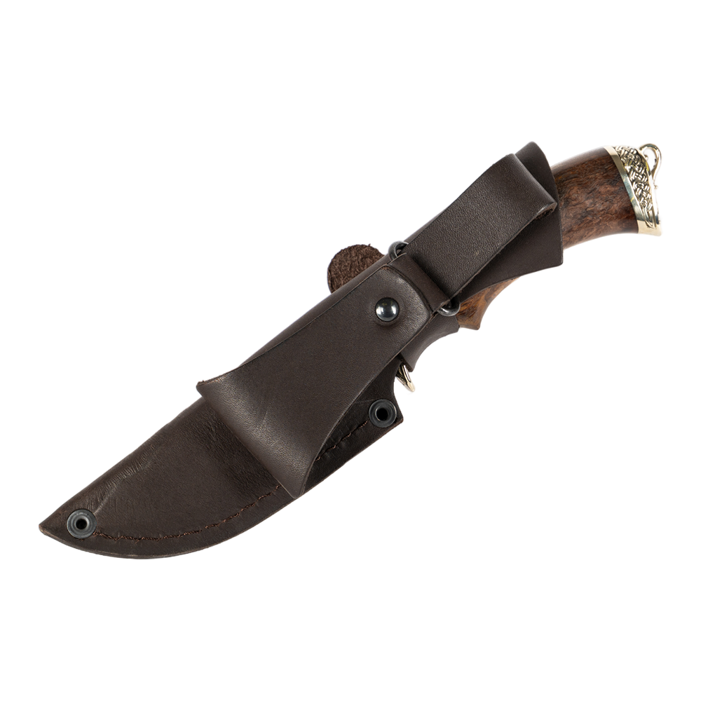 Нож МС "Егерь", сталь ELMAX, литье, рукоять стабилизированная карельская береза. Фото №9