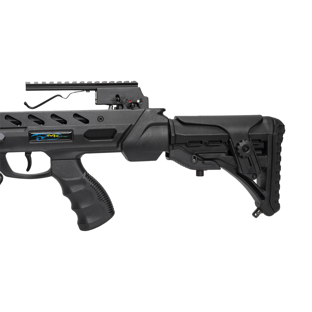 Арбалет блочный Mun Kung XB56, black, 4 стрелы, воск, прицел 4х32, ремень, кивер, натяжитель. Фото №11