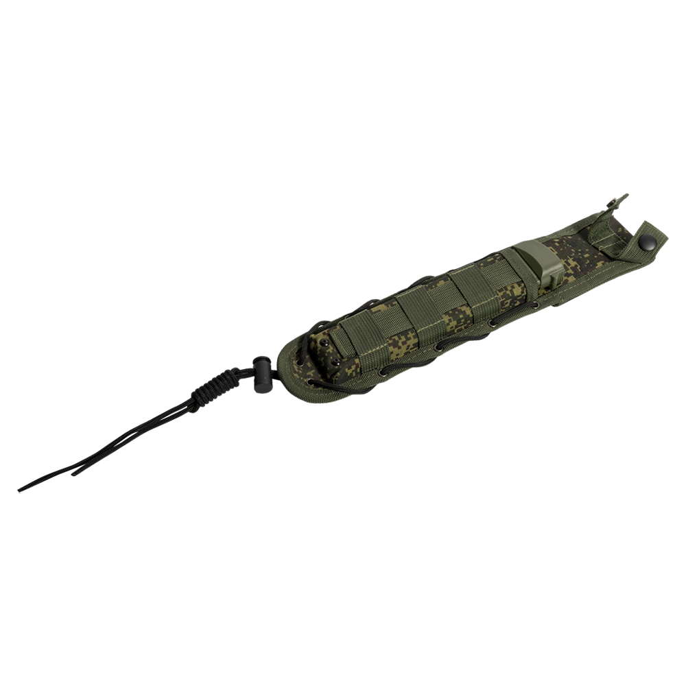 Чехол нейлон с креплением Moolle для ножей "Речной" серии (камуф. цифра) . Фото №1