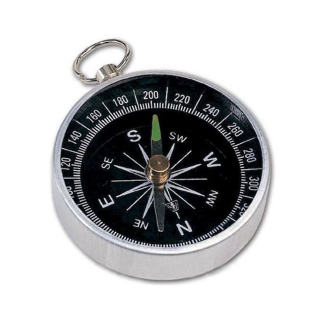 Компас ДС 45В, без крышки, с фиксатором, серебристый. Фото №2
