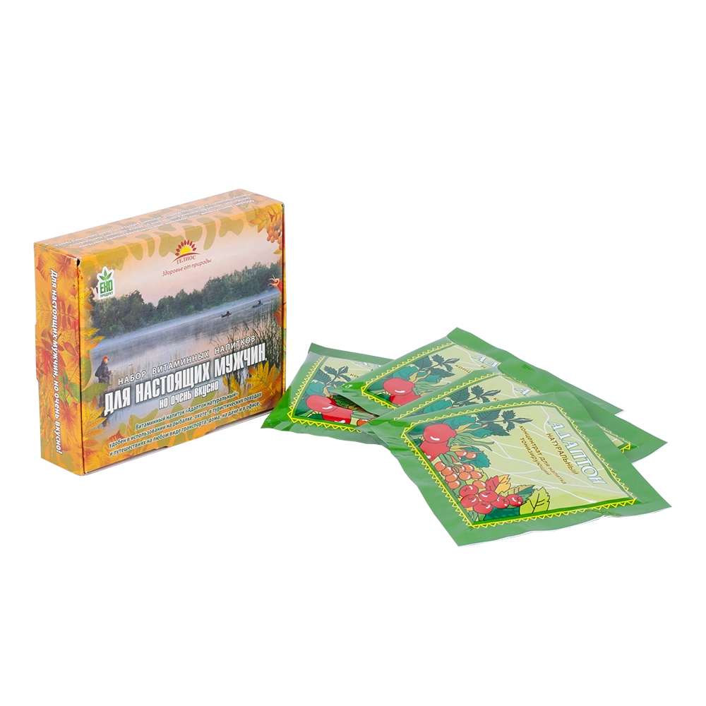 Набор витаминных напитков ГЕЛИОС "Для настоящих мужчин" (4 пакетика). Фото №2