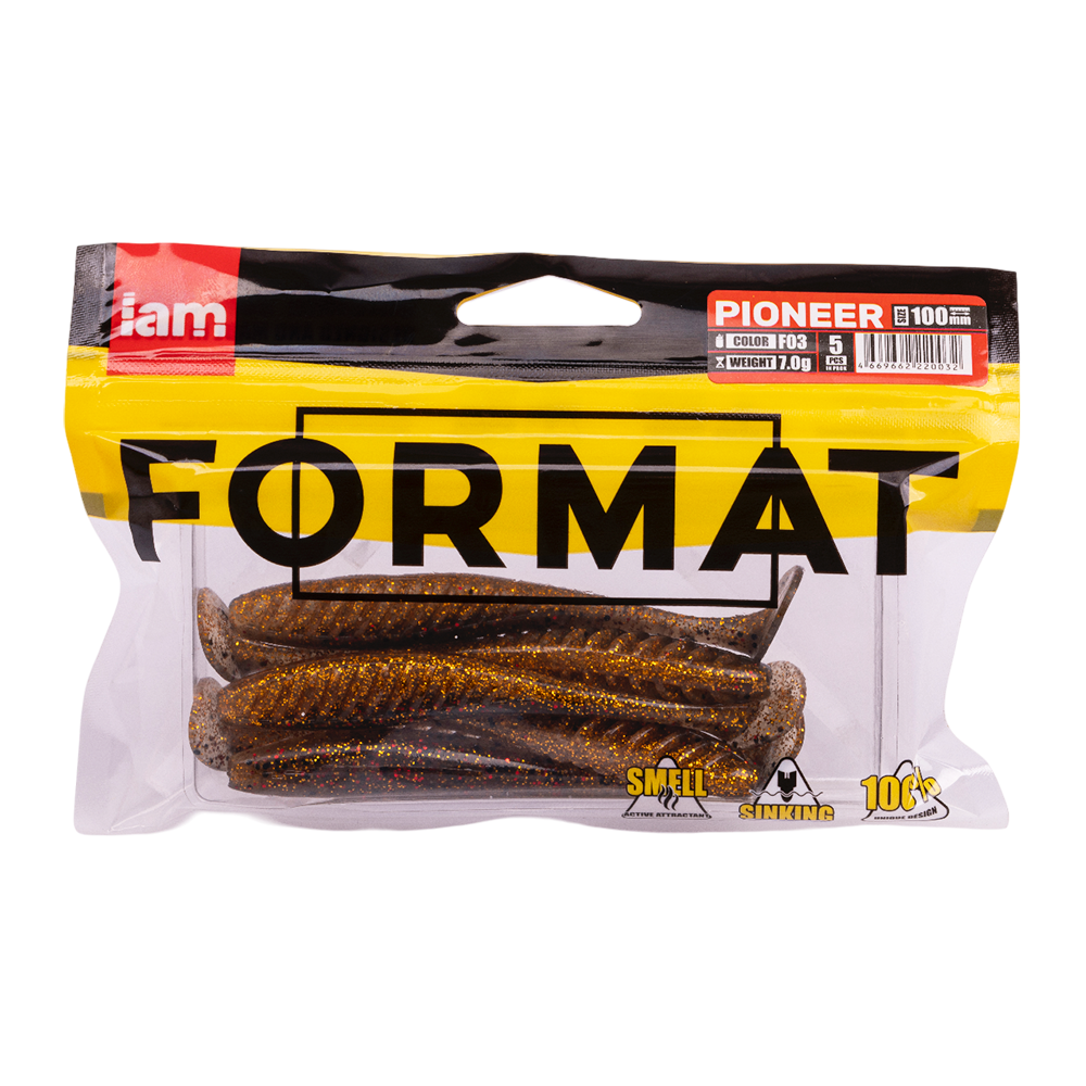 Силиконовая приманка FORMAT PIONEER 100mm, цвет F03, (5шт). Фото №5 Силиконовая приманка FORMAT PIONEER 100mm, цвет F03, (5шт). Фото №5
