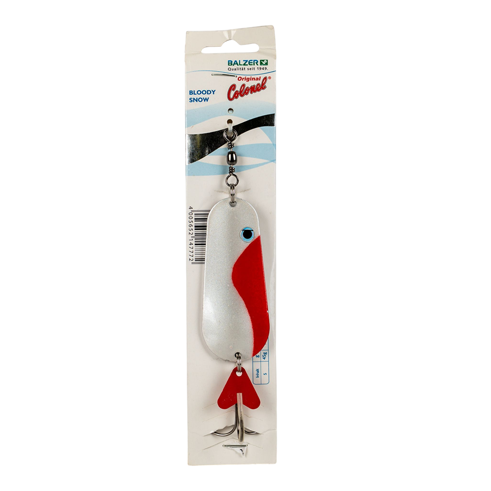 Блесна Balzer Colonel Сlassic Red Snow 45г. Фото №1 Блесна Balzer Colonel Сlassic Red Snow 45г. Фото №1