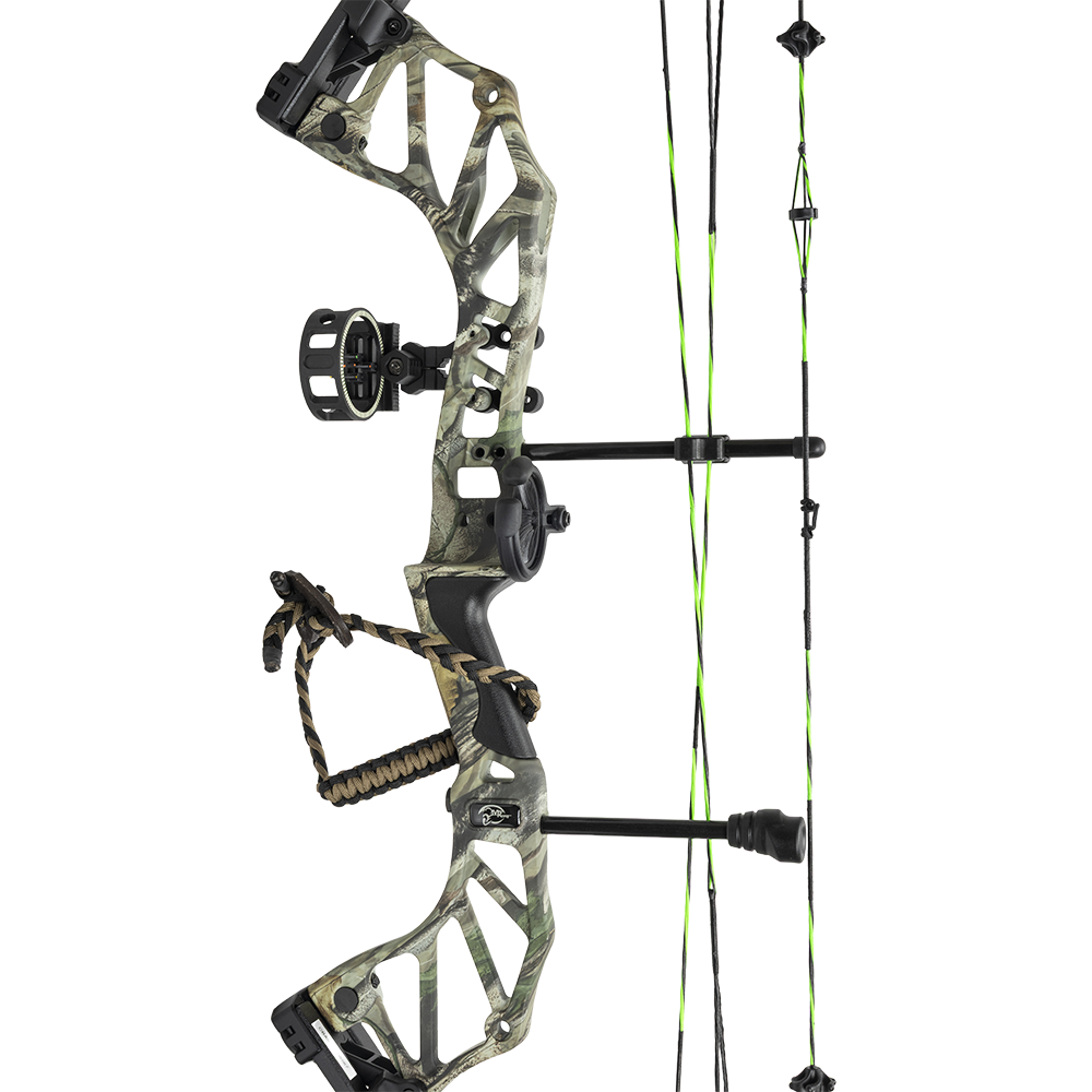 Лук Man Kung CBA5 Thorns, блочный, forest camo, 30-60 lbs, прицел, пипсайт, полка, релиз, стабилизатор. Фото №5