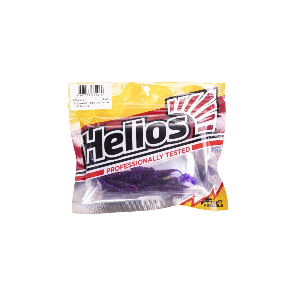 Виброхвост Helios Liny Catcher 2,35"/6 см Fio 12шт. (HS-5-012). Фото №4