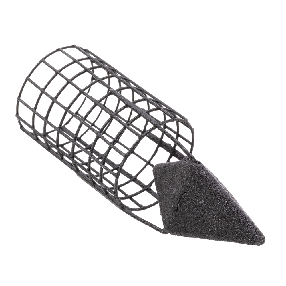 Груз-кормушка металлическая X-FEEDER ME BULLET 4K M GRID 060 г (35 мл, цвет Matt Black, сварная сетка). Фото №1 Груз-кормушка металлическая X-FEEDER ME BULLET 4K M GRID 060 г (35 мл, цвет Matt Black, сварная сетка). Фото №1