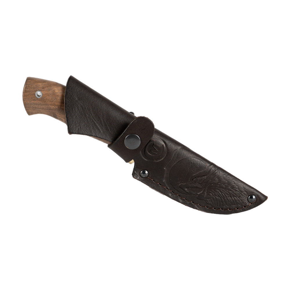 Нож МС "Егерь", сталь VG-10, литье мельхиор, орех(кап). Фото №6