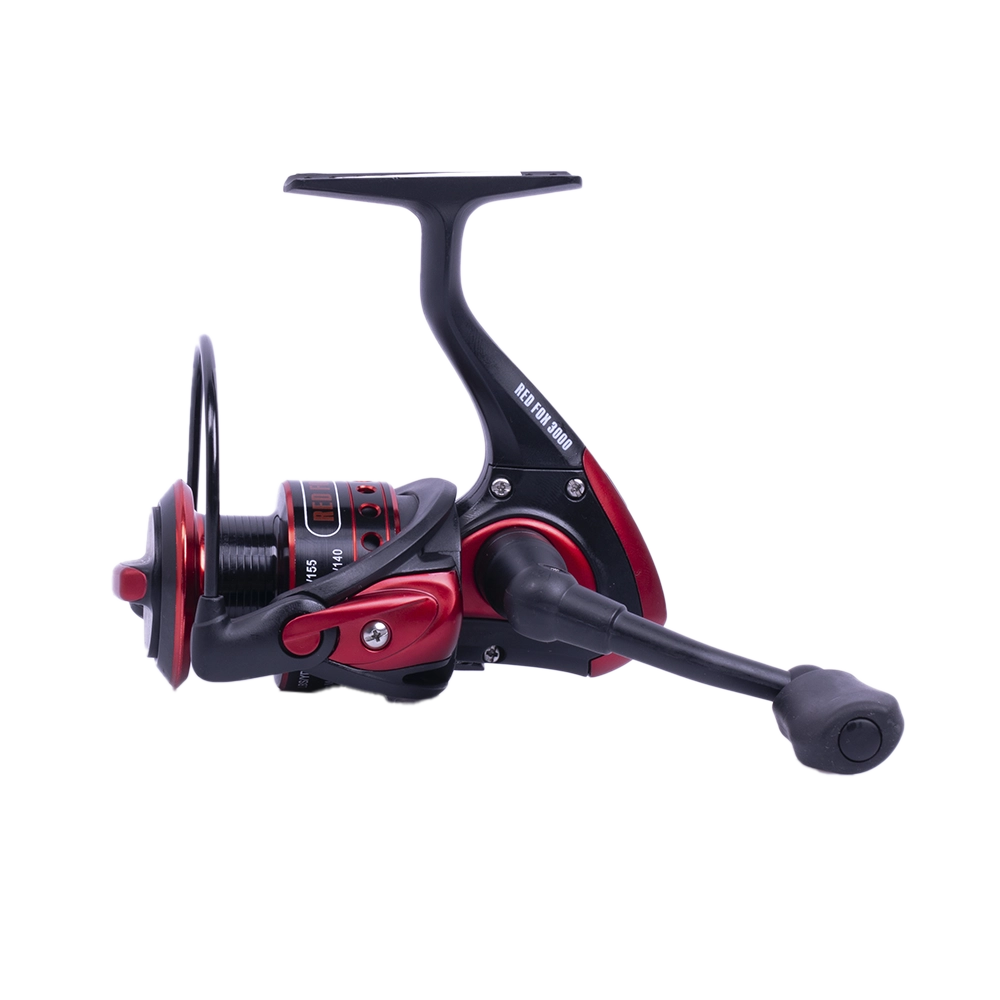 Катушка Inquisitor Red Fox 3000 (Красная 5.1:1,9+1 подшипников+шпуля). Фото №5