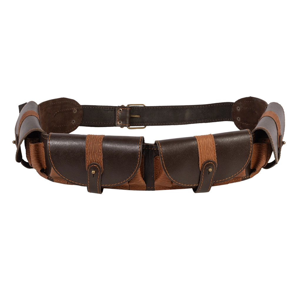 Патронташ №41 на 24 патрона (12 калибр) закрытый, 4 клапана, кожа (ИП Шунина). Фото №2