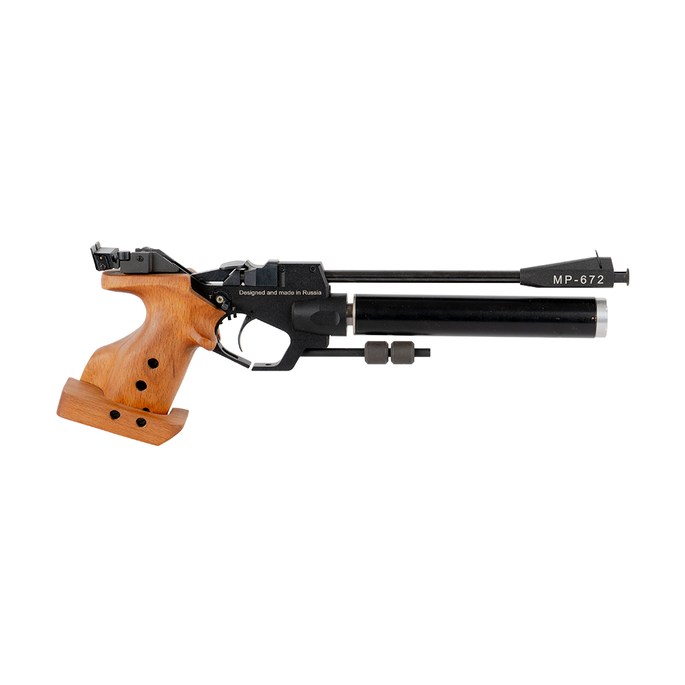 Пистолет пневматический МР-672-02 (спортивный с баллоном). Фото №1