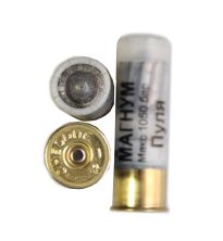 СКМ Патрон охотничий 12/76, 39 гр. Магнум пуля "Бреннеке "Silver" калиберн.(п. Импорт) (в коробке 10 шт.. Фото №3