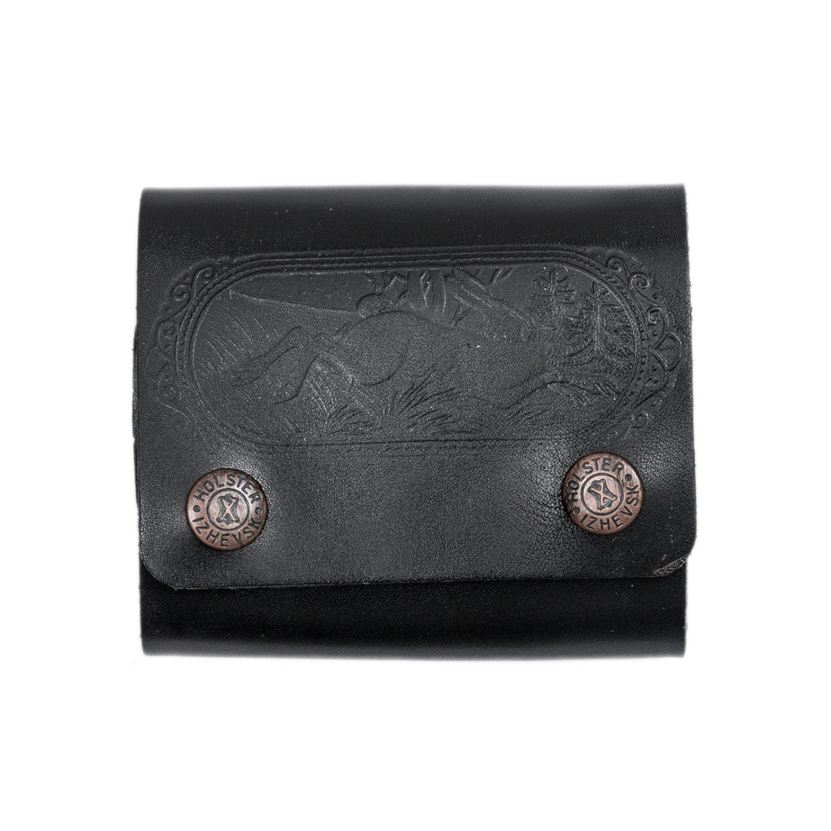 Подсумок 7,62х5 (кожа, черный) (Хольстер). Фото №2