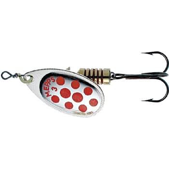 Блесна вращающаяся Mepps AGLIA PTS, 3, Silver/Red dots. Фото №1